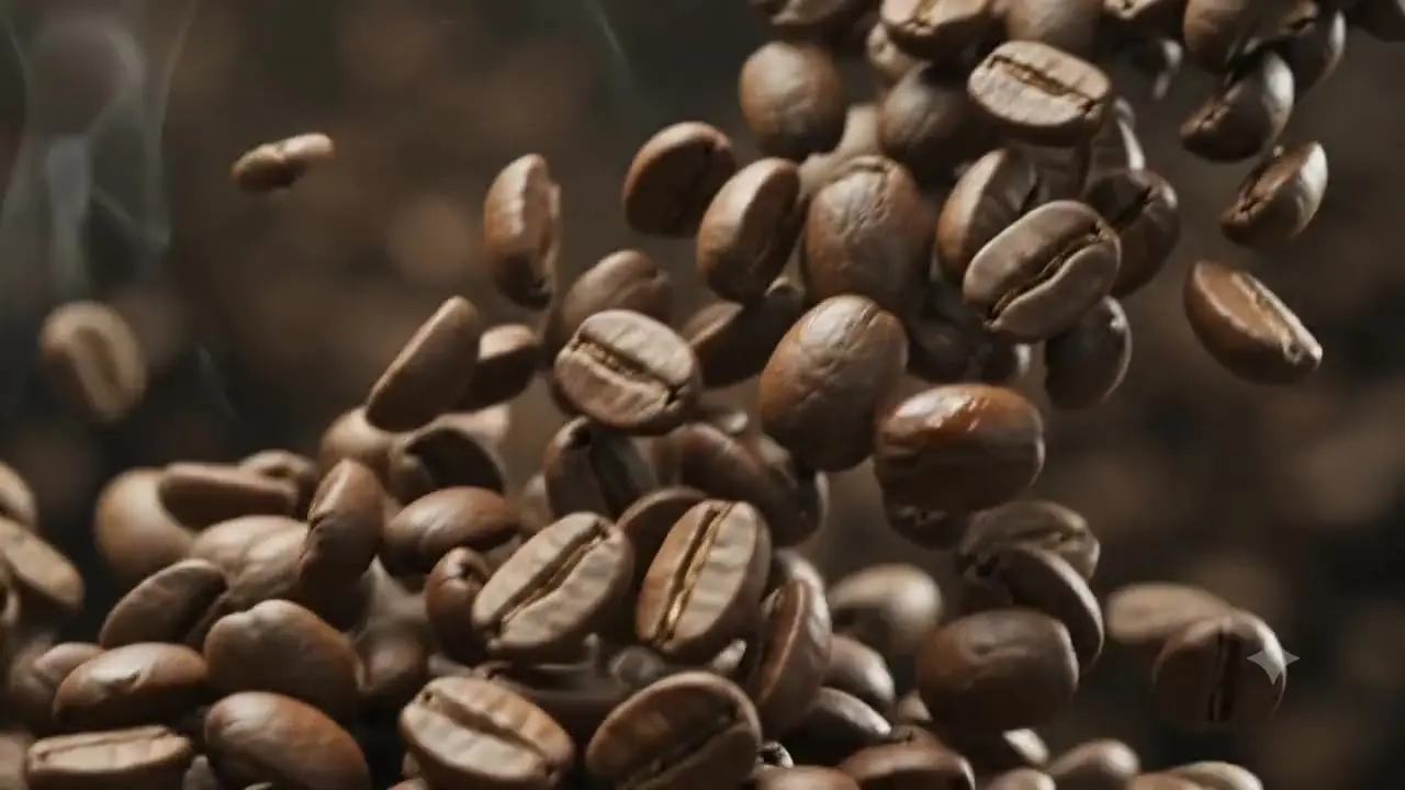 Roasted coffee beans